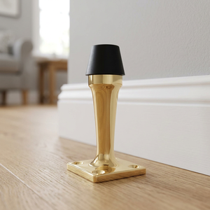 Butée de porte en laiton massif de qualité supérieure, robuste, à fixation au sol, pour maison, bureau, hôtel, disponible à bon prix - Product Image 2