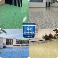 Résine époxy écologique à haute dureté, sable coloré, revêtement de sol époxy auto-nivelant pour carrelage d'usine, ciment, planche de bois, marbre