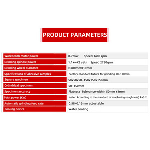실험실 양면 연삭기 전동 콘크리트 암석 시편 양면 연마기 가격 - Product Image 6