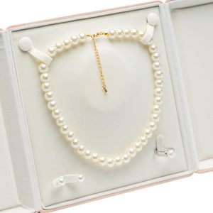 Boîte de rangement pour bijoux en cuir PU avec fermeture magnétique, couleur et logo personnalisables, grand ensemble de colliers, bracelets et pendentifs en perles - Product Image 2