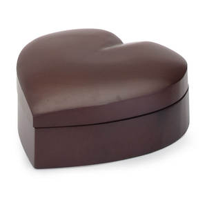 <b>Heart</b> Shaped Wooden Desk Clock With White Dial And Silver <b>Frame</b> - Product Image 2