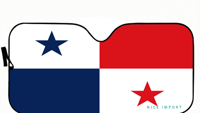Pare-soleil pliable 1 pièce pour pare-brise, motif drapeau de la Martinique, compatible SUV et camion, bloque les rayons UV, garde le véhicule au frais