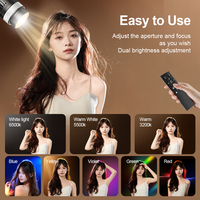 Projecteur LED portable pour photographie, lampe à intensité réglable et à focalisation pour la prise de vue vidéo de produits, la diffusion en direct et l'éclairage de fond en studio