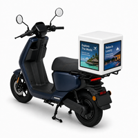 Panneau d'affichage LED publicitaire pour scooter de livraison, faible consommation, haute luminosité, vente en gros