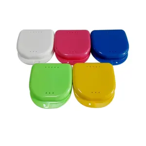 Caixa de plástico para dentes, caixa para caixas ortodônticas, bandeja de boca para dentes, caixa transparente para dentaduras