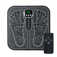 Tapis de massage électrique EMS pour les pieds avec fonction musicale, rechargeable par USB, pour réflexologie à domicile