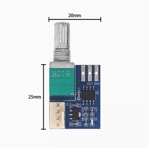 <b>Fan</b> Speed Controller Pwm 12V 4Pin Single Channel For <b>Computer</b> Case Cooling Quiet Operation 20dBA - Product Image 1