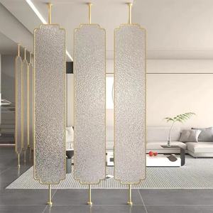 Modern Tempered <b>Glass</b> Screen Panel Stylish Commercial Furniture for Nail Solon Hotel and Home Decor Room Partition Divider - Product Image 3