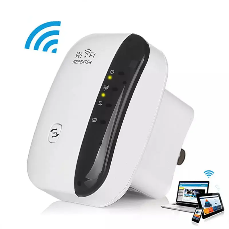 Miniamplificador de señal wifi 802.11N, amplificador Wifi de 300Mbps, repetidor Wifi con enchufe para EE. UU./AU/UE/Reino Unido