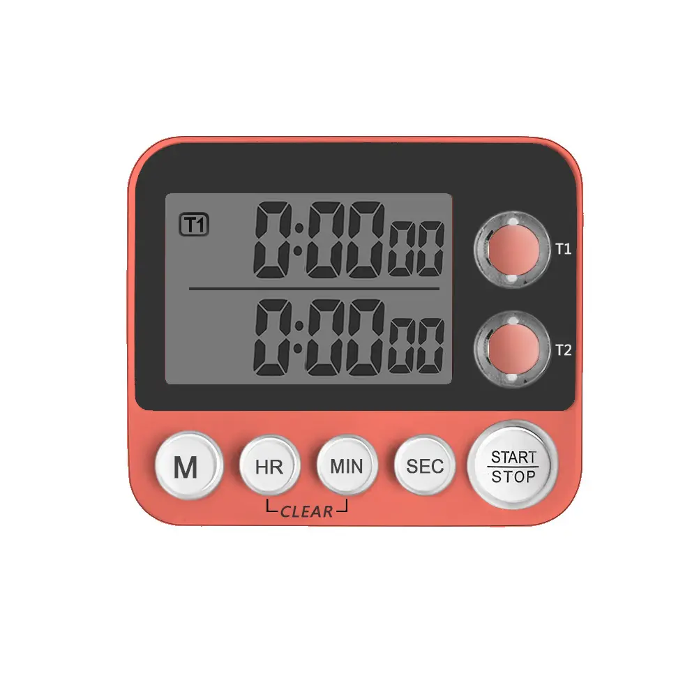 New Arrival Digital Timer Dual Channel LCD Kitchen Timer For Cooking