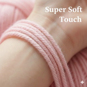 Hilo <span class=keywords><strong>de</strong></span> Algodón Peinado Suave <span class=keywords><strong>de</strong></span> Lana <span class=keywords><strong>de</strong></span> 50g y 4 Hebras, Apto para <span class=keywords><strong>Ganchillo</strong></span> y Tejido <span class=keywords><strong>a</strong></span> Mano, Set <span class=keywords><strong>de</strong></span> Hilos <span class=keywords><strong>de</strong></span> Lana para Manualidades DIY <span class=keywords><strong>de</strong></span> 120m - Product Image 3