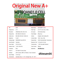 Panel Layar LCD Baru Original A+ 27" 3840*2160 EDP M270QAN01.0 M270QAN01.1 M270QAN01.2 M270QAN07.2 MV270QUB N40 G270ZAN02.0