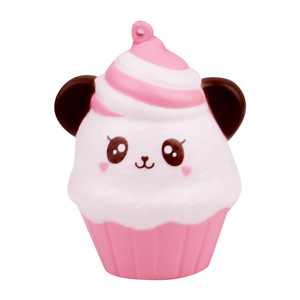 Pu Foam Slow <b>Rebound</b> Panda Cupcake Fidget Toy For Kids 2 To 4 Years Unisex - Product Image 1
