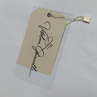 Étiquettes promotionnelles prédécoupées YH-HT2544, autocollants en vinyle personnalisés, étiquettes adhésives pour vêtements, étiquettes suspendues pour sacs