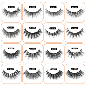 Bán buôn tùy chỉnh 3D từ lông mi nhãn hiệu riêng tự nhiên và đầy màu sắc Tổng hợp/Mink Lông mi giả - Product Image 6