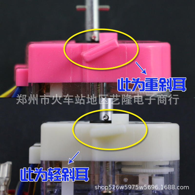 Oreille droite (l'angle entre les deux tiges est de 90 degrés)