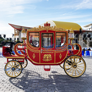 Chariot royal électrique de luxe à 4 roues pour les excursions panoramiques, en promotion pour les célébrations festives et les parcs d'attractions - Product Image 5