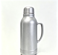 Poudre de pigment à effet aluminium gris clair à reflets fins, taille des particules de 5 à 100 microns, pour thermos et bouteilles d'eau en acier inoxydable