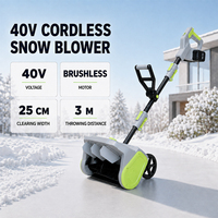 Pelle à neige sans fil 40V, souffleuse à neige électrique sans balais, souffleuse à neige portable à batterie pour allée et chemin