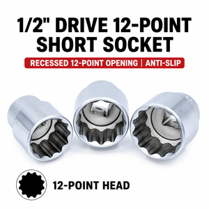 <strong>12</strong>-<strong>point</strong> square Drive 1/2-inch Deep-reach <strong>Socket</strong> Internal-flange Short-length Large-drive 17-mm Long <strong>Socket</strong> Ultra-thin - Product Image 3