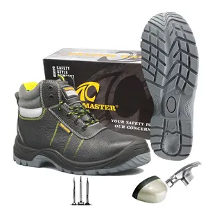 Shoe Industrial Safety CE Oil Water Resistant Anti Static Non-slip Industrial Safety Boots Steel Toe Anti Puncture Safety Shoes For Construction