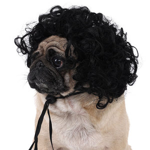 Perruques <span class=keywords><strong>pour</strong></span> animaux de compagnie (chiens et chats) - Accessoires décoratifs <span class=keywords><strong>pour</strong></span> Halloween et Noël avec coiffures bouclées en <span class=keywords><strong>chignon</strong></span>, durables et écologiques - Product Image 2