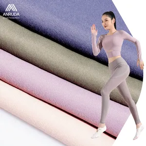 Manufacturer 87 Polyamide ATY 13 Elastane Moisture Wicking Weft Stretch Spandex Yoga Sportswear Fabric