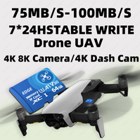 Mini SD hafıza kartı 128MB 512MB 2GB 16GB TF kart A1 V10 hız 2K kayıt DVR için uyumlu güvenlik kameraları telefon kullanımı