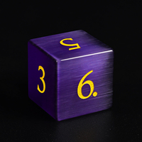 Jeu de dés polyèdres 7 pièces en pierre précieuse œil de chat violet naturel pour le jeu de table Dungeons & Dragons