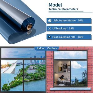Film de protection solaire unidirectionnel anti-reflet pour vitres de bâtiment, contrôle solaire, rejet de chaleur, <span class=keywords><strong>effet</strong></span> <span class=keywords><strong>miroir</strong></span>, <span class=keywords><strong>autocollant</strong></span> pour bureau - Product Image 5