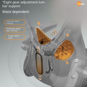 เก้าอี้สำนักงานสำหรับผู้บริหารพร้อมพนักพิงศีรษะโต๊ะคอมพิวเตอร์แบบตาข่ายพร้อมแก๊สหมุนได้ - Product Image 6
