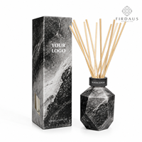 Diffuseur de parfum artisanal en céramique Firdaus, bouteille décorative pour diffuseur d'arômes, conteneur décoratif pour la maison