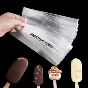 Imballaggio del gelato del ghiacciolo dell'alimento congelato della borsa di sigillatura posteriore di plastica di Logo personalizzato