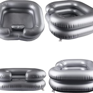 <b>Inflatable</b> Shampoo Basin For Elderly 19x23x7.9 Inch Double Layer PVC <b>Bathing</b> Aid - Product Image 3