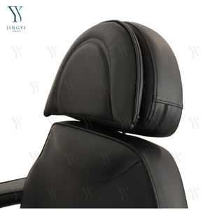 Mesas y camas elevadoras de masaje para terapia de spa facial eléctrica con base dorada de lujo, cama reclinable para pestañas con control de pie - Product Image 3