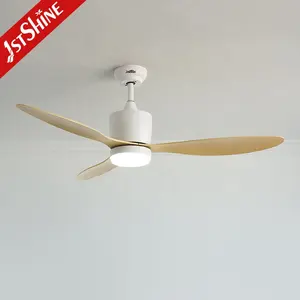 1stshine LED Ceiling Fan Outdoor Cover 3 Plastic Blades Dimmable LED Lighting Ceiling Fan