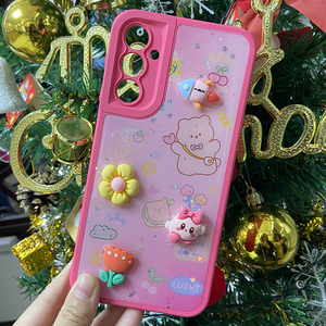 Chất lượng cao giá tốt sang trọng màu hồng TPU điện thoại di động Trường hợp đối với Xiaomi Redmi Note 13 Pro 5G A3 13C Lưu ý 12 4g 9A A1 4g - Product Image 2