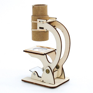 Kit scientifique en carton pour enfants, modèle de microscope à monter soi-même, jouet éducatif pour enfants de 4 à 6 ans - Product Image 4