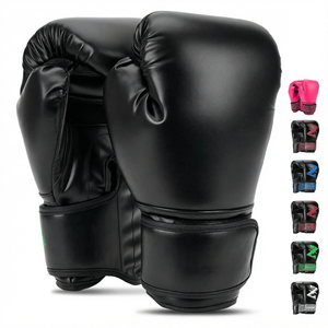 GING Professionelle 12oz PU-Leder Anpassbare Siebdruck-Boxhandschuhe mit Verschluss, Rutschfester Handgelenkstütze und Atmungsaktivem Outdoor-Design - Product Image 3