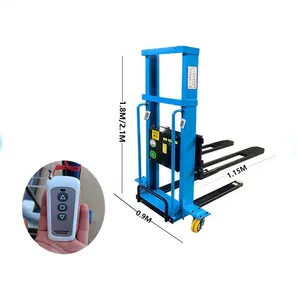 Disesuaikan 1000kg 1.1m sampai 1.6m mengangkat tinggi diri Memuat pengangkat barang elektrik forklift