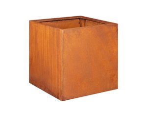 Outdoor <b>Box</b> <b>Planters</b> Cube <b>Planter</b> Rust Square Metal Plant Flower Pots Outdoor <b>Box</b> <b>Planters</b> - Product Image 4