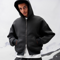 Ensemble de survêtement personnalisé 100 % coton 400 g/m² délavé à l'acide et à la pierre pour homme, comprenant un sweat à capuche et un pantalon de survêtement grande taille