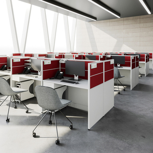 Bán buôn Nhà cung cấp nội thất văn phòng phân vùng bàn làm việc dài hình trung tâm cuộc gọi cubicle làm việc trạm bảng - Product Image 2