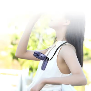 Mini-ventilateur portable rechargeable en plastique moderne avec impression UV – Offre promotionnelle - Product Image 6