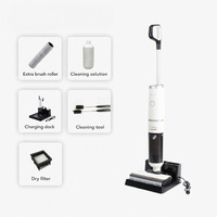 Aspirateur de sol humide et sec autonettoyant sans fil personnalisé de haute qualité à 180 ° avec technologie antibactérienne