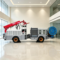 Machine de projection de béton minier UPS-20JT 20m³/h, équipement de projection de béton humide robotisé à flèche jumbo pour tunnels miniers