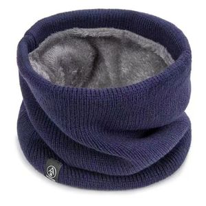Winter Fleece Lined Knitted Neck Warmer Thickened Windproof Outdoor Cycling Face Mask For Men And Women Headband Scarf - Product Image 1
