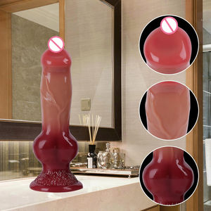 En gros, Godemiché réaliste et amusant de grande taille, Plug anal en silicone liquide avec ventouse, Masseur de prostate, Moule en silicone pour godemiché - Product Image 6