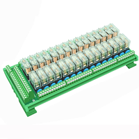22 canaux HL-22RD-O1P-C, montage sur rail DIN, DC 12V 24V, commande automatique, 22 DPDT, 16 ampères, alliage d'argent, bornes à vis enfichables