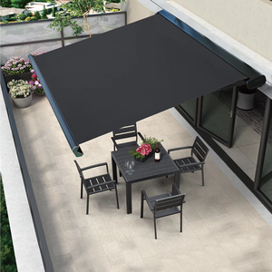 Pergola rétractable électrique de style classique avec pare-soleil intégré, auvent en aluminium pour terrasse, balcon et mobilier d'extérieur – Fournisseur - Product Image 1